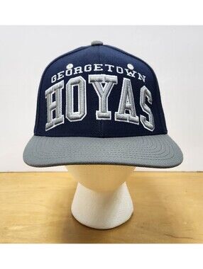 Vintage Georgetown Hoyas Zephyr The Z Hat Blue Wool Blend Snapback Bulldog Logo